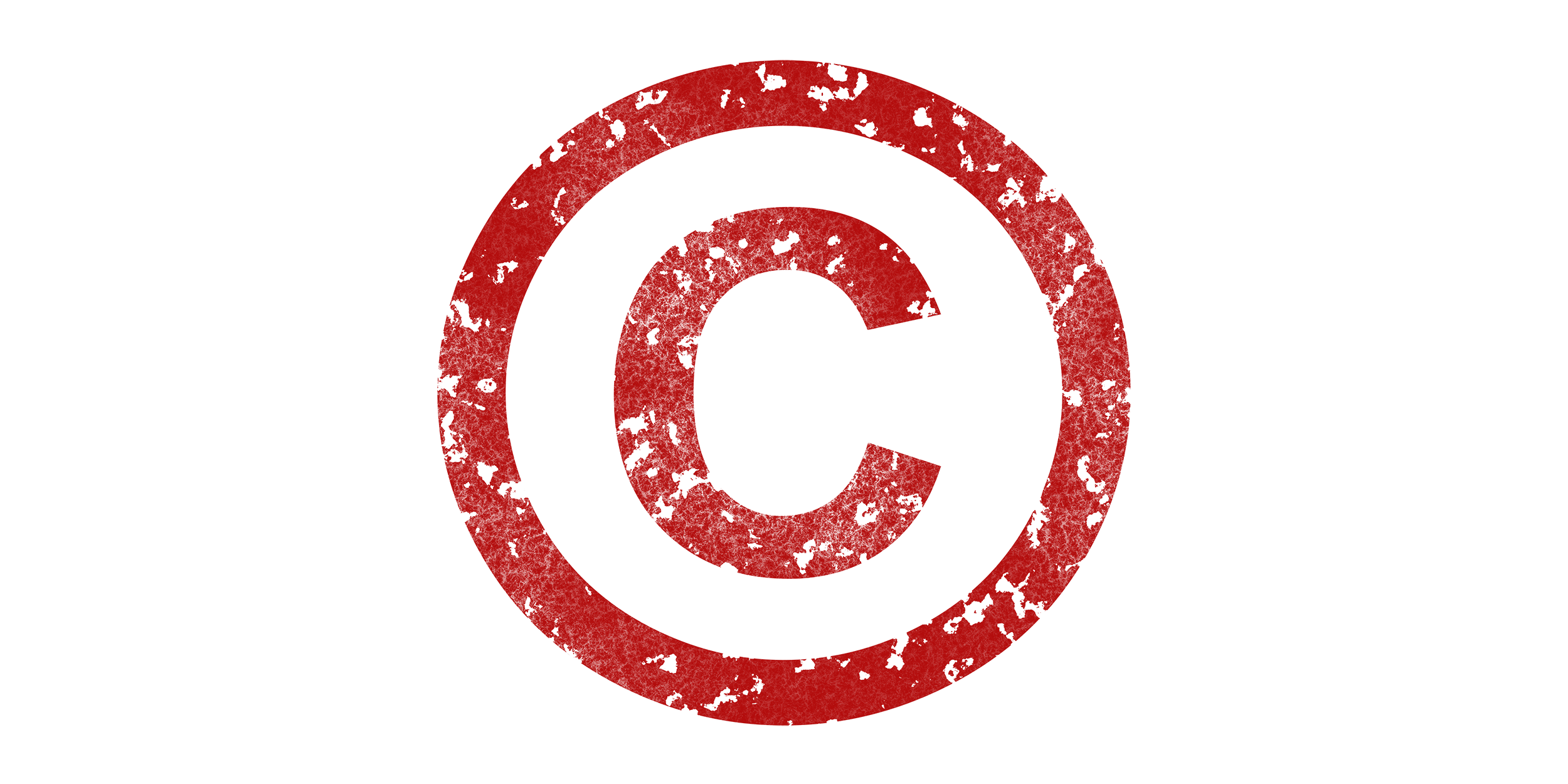 Image of a red copyright symbol