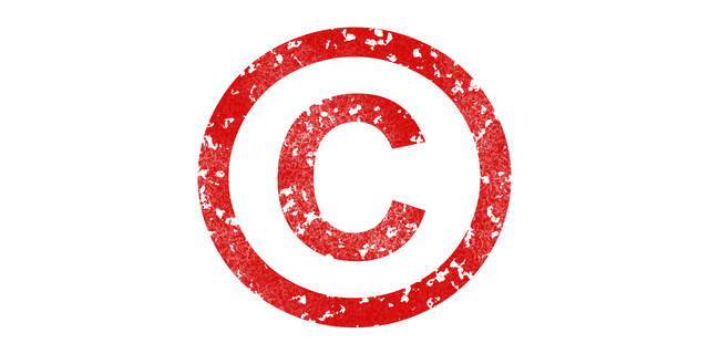 Image of a red copyright symbol